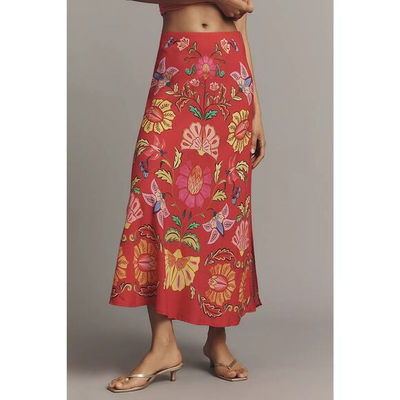 Farm Rio Dresses & Skirts - Farm Rio Printed Midi Slip Skirt